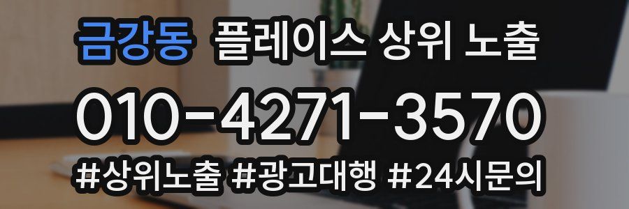 금강동 플레이스 상위 노출