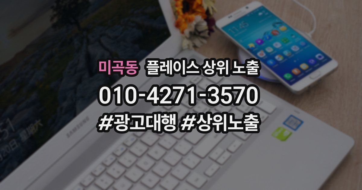 미곡동 플레이스 상위 노출