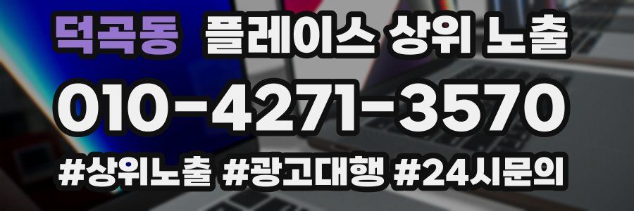 덕곡동 플레이스 상위 노출