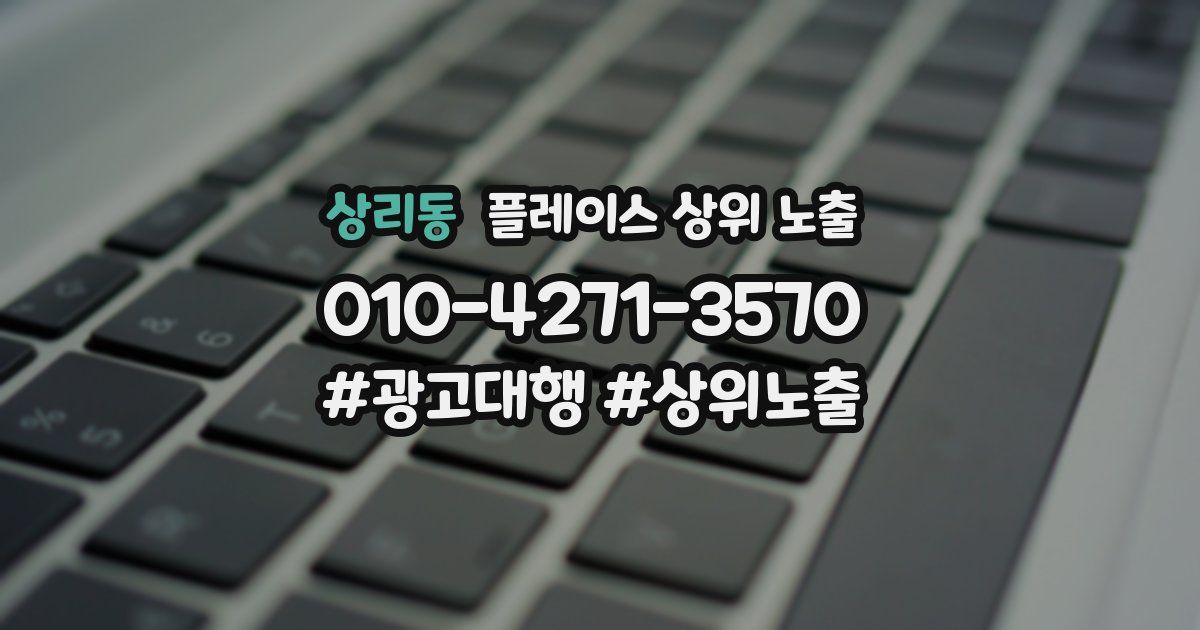 상리동 플레이스 상위 노출