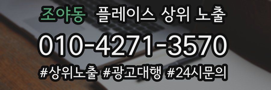 조야동 플레이스 상위 노출