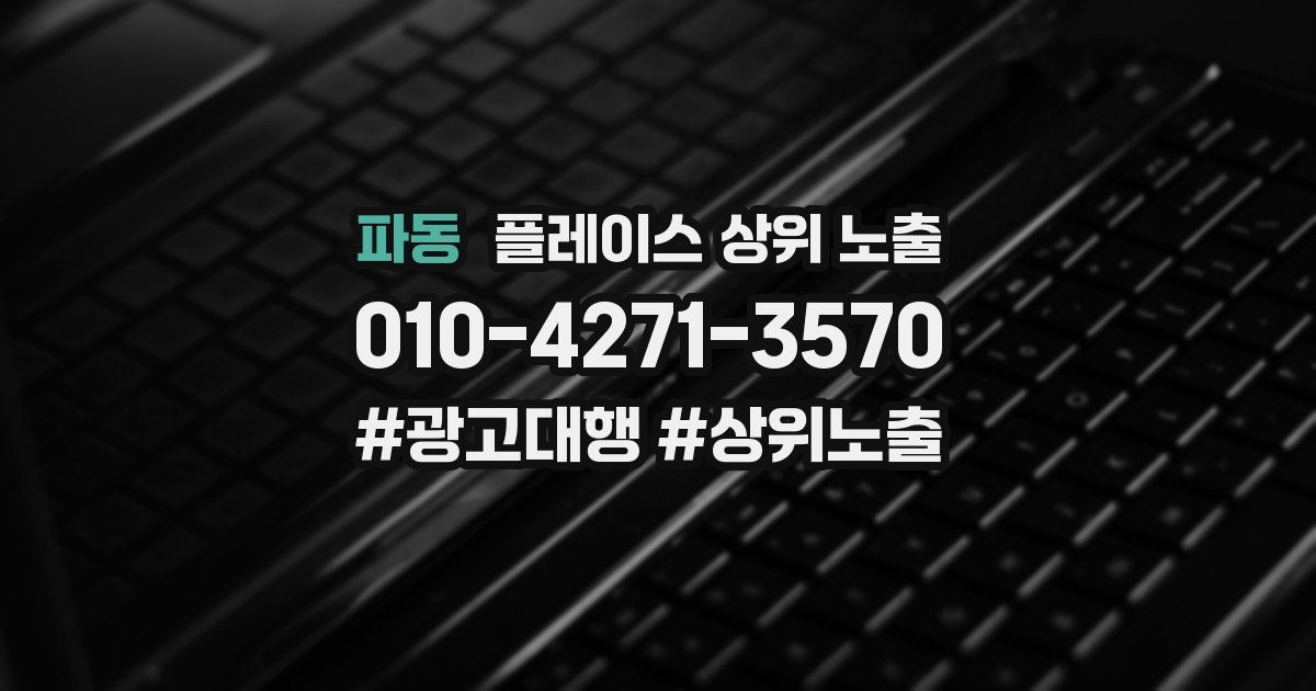파동 플레이스 상위 노출