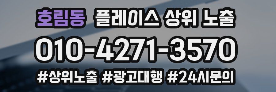 호림동 플레이스 상위 노출