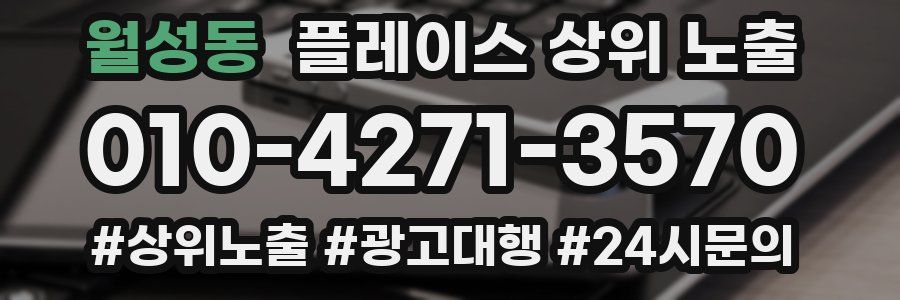 월성동 플레이스 상위 노출