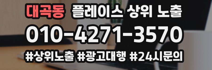 대곡동 플레이스 상위 노출