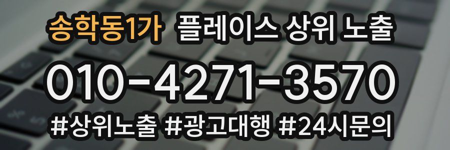 송학동1가 플레이스 상위 노출
