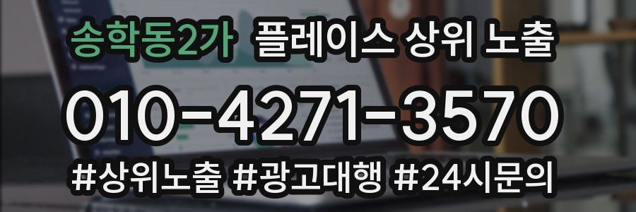 송학동2가 플레이스 상위 노출