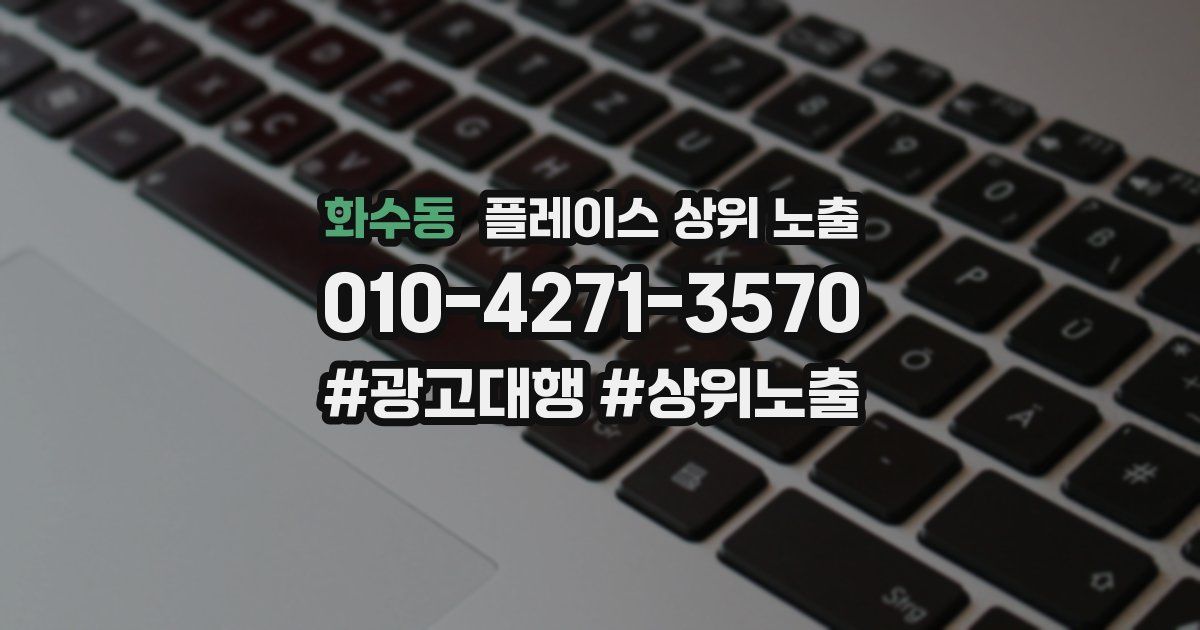 화수동 플레이스 상위 노출