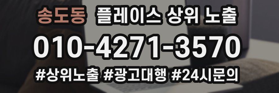 송도동 플레이스 상위 노출