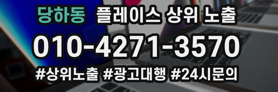 당하동 플레이스 상위 노출