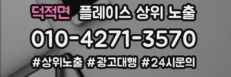 덕적면 플레이스 상위 노출