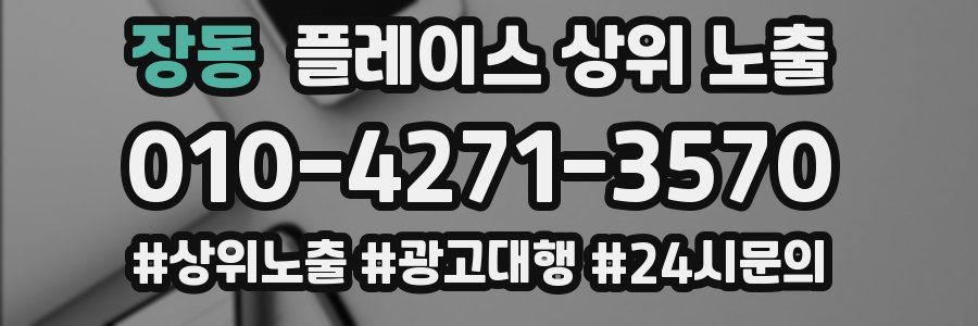 장동 플레이스 상위 노출