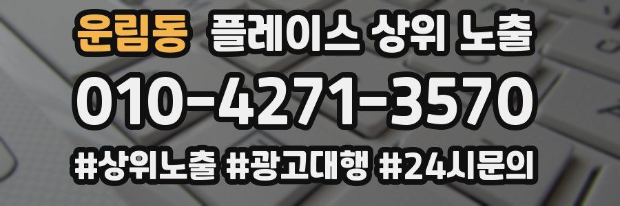 운림동 플레이스 상위 노출