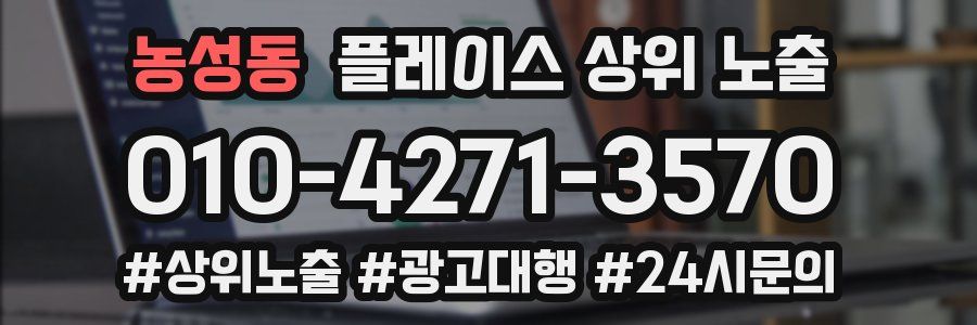 농성동 플레이스 상위 노출
