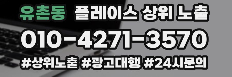 유촌동 플레이스 상위 노출