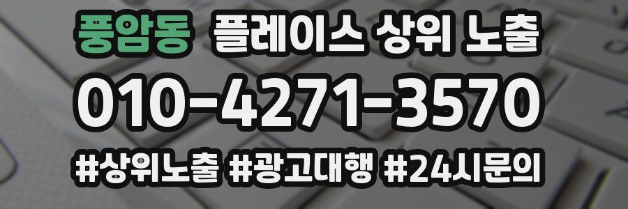 풍암동 플레이스 상위 노출