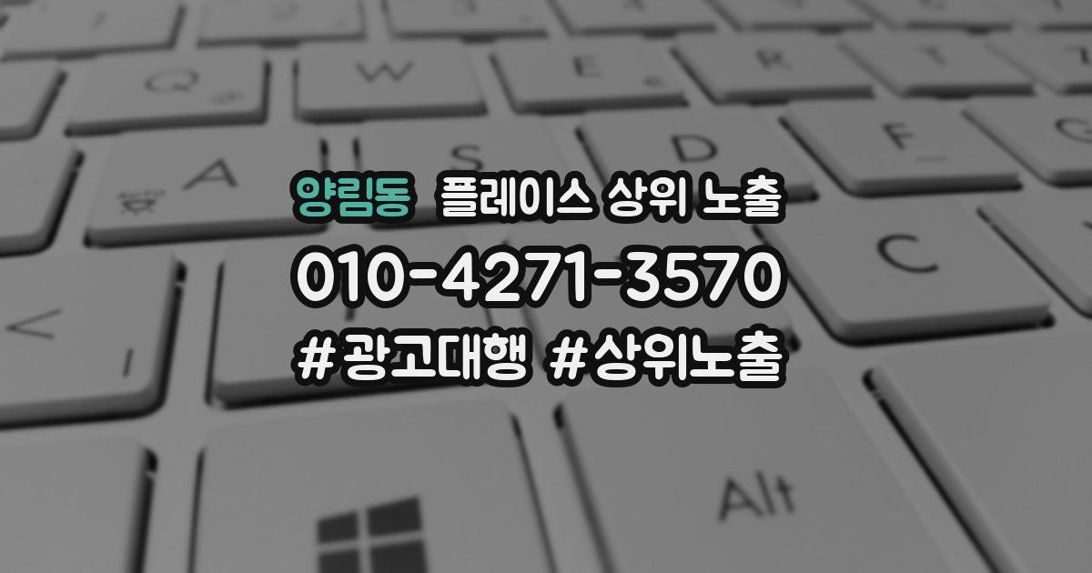 양림동 플레이스 상위 노출