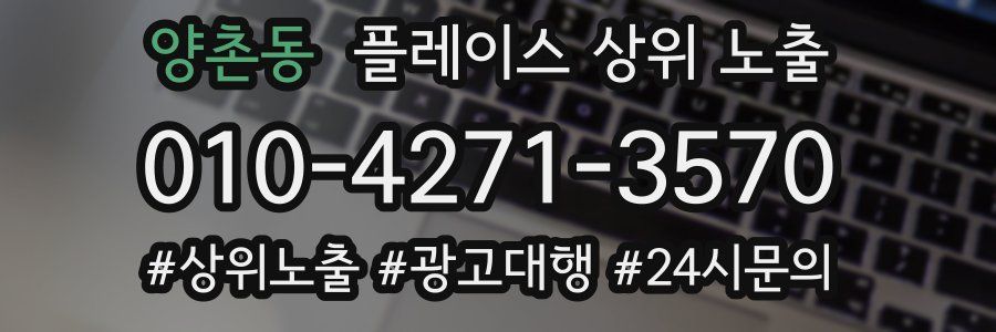 양촌동 플레이스 상위 노출