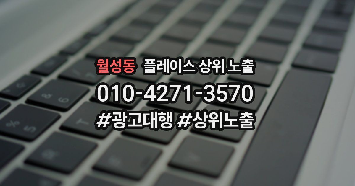 월성동 플레이스 상위 노출