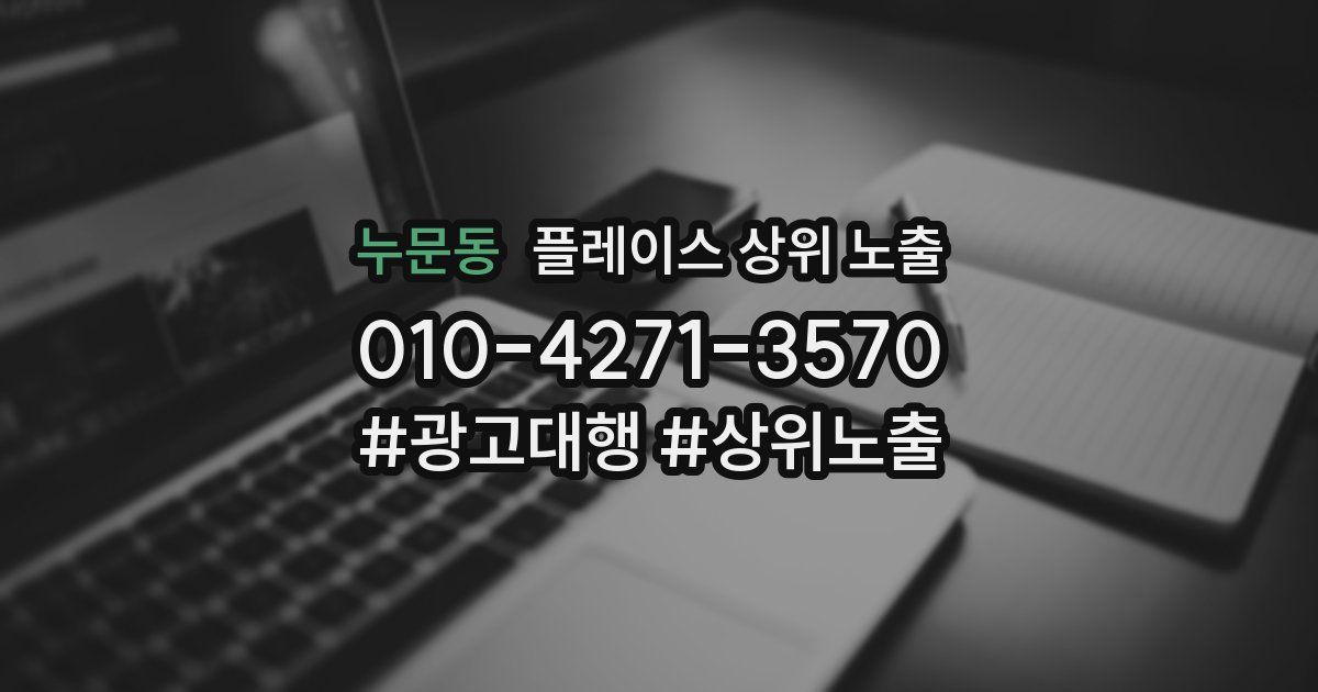 누문동 플레이스 상위 노출