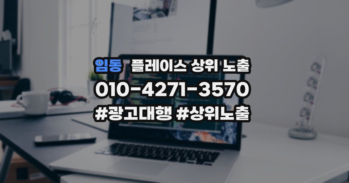 임동 플레이스 상위 노출
