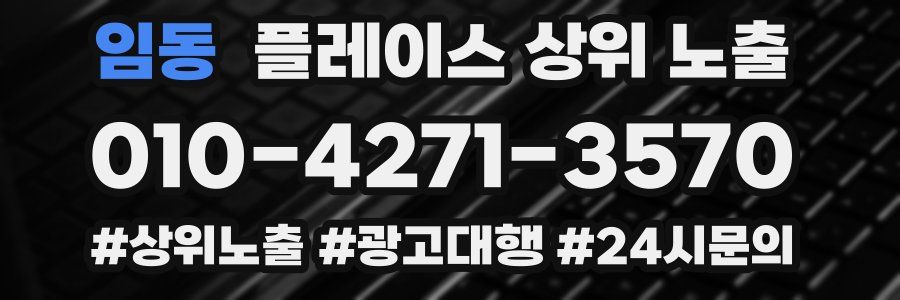 임동 플레이스 상위 노출