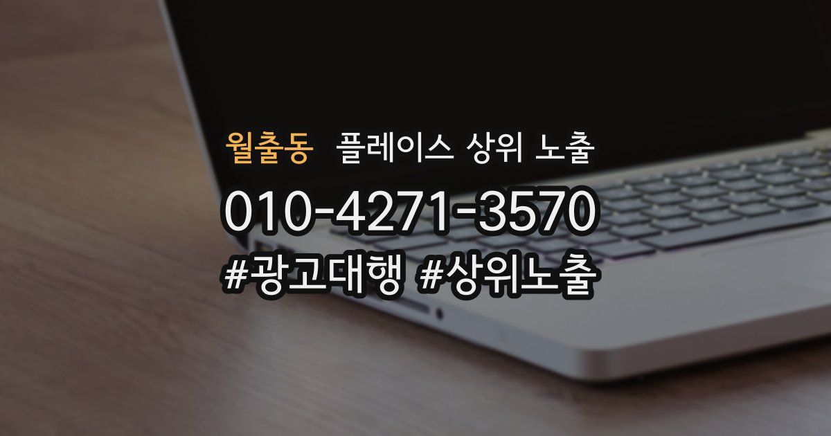 월출동 플레이스 상위 노출