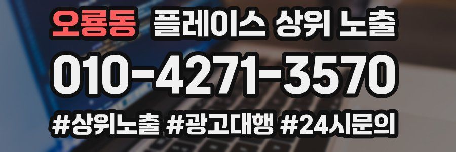 오룡동 플레이스 상위 노출