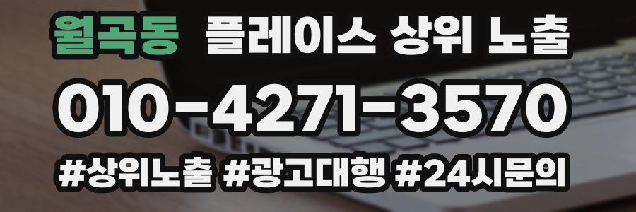 월곡동 플레이스 상위 노출