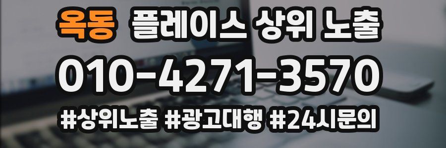 옥동 플레이스 상위 노출