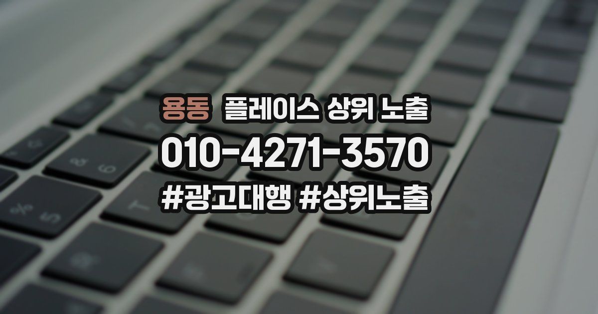 용동 플레이스 상위 노출