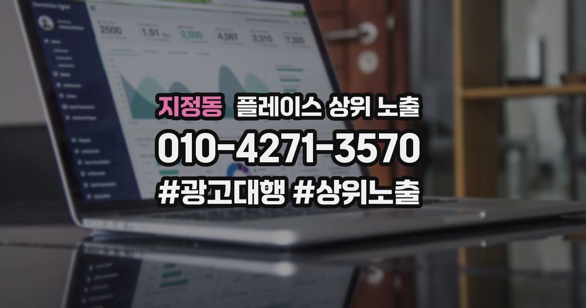 지정동 플레이스 상위 노출