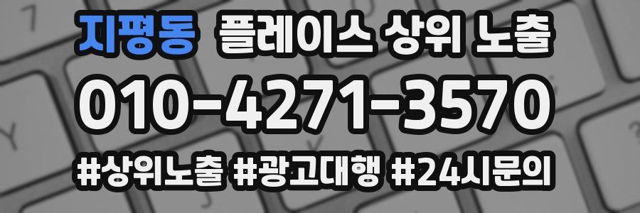 지평동 플레이스 상위 노출
