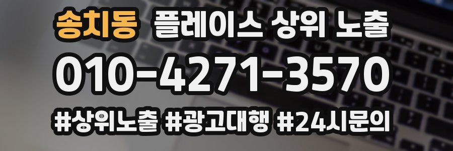 송치동 플레이스 상위 노출