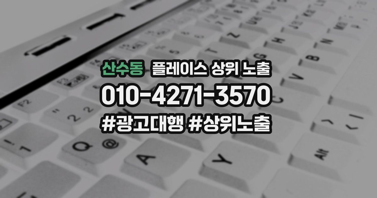 산수동 플레이스 상위 노출