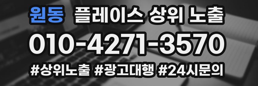 원동 플레이스 상위 노출