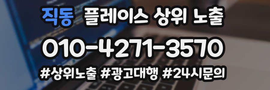 직동 플레이스 상위 노출