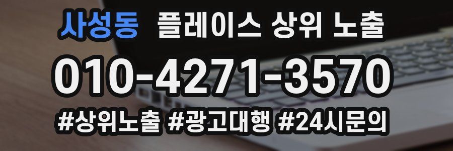 사성동 플레이스 상위 노출
