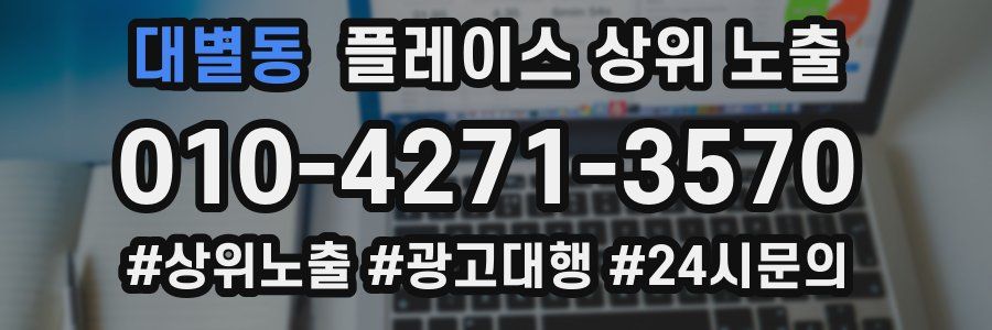 대별동 플레이스 상위 노출