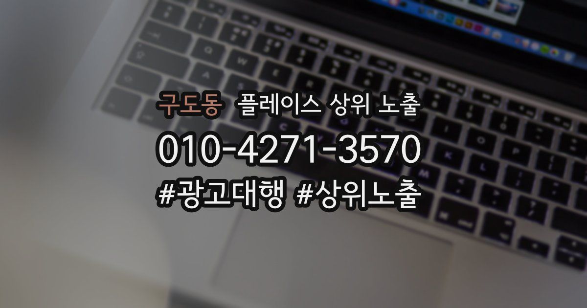 구도동 플레이스 상위 노출