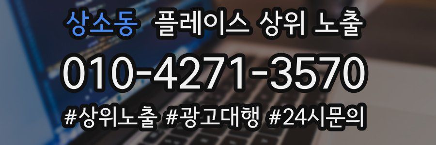 상소동 플레이스 상위 노출