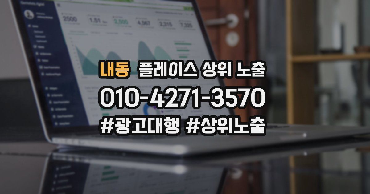 내동 플레이스 상위 노출