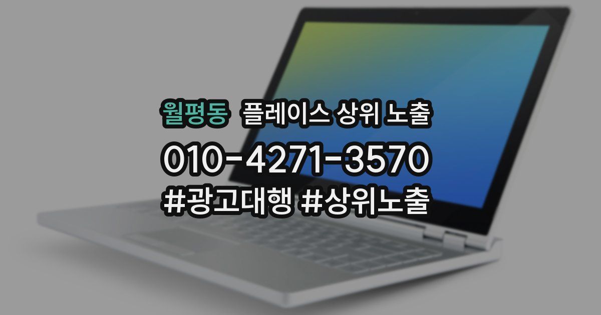 월평동 플레이스 상위 노출