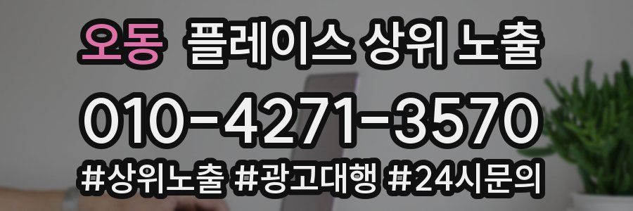 오동 플레이스 상위 노출