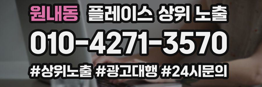 원내동 플레이스 상위 노출
