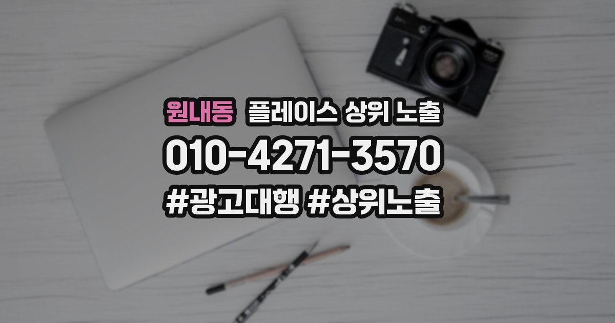 원내동 플레이스 상위 노출