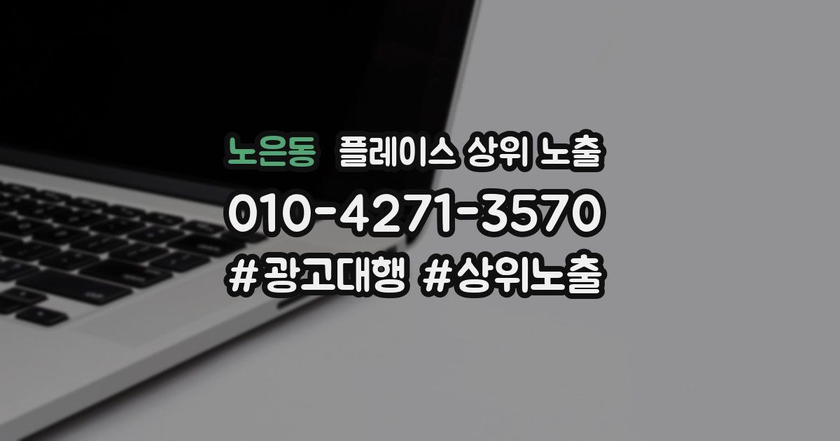 노은동 플레이스 상위 노출