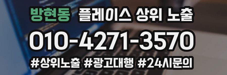 방현동 플레이스 상위 노출
