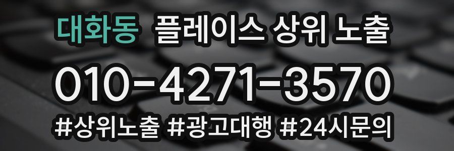 대화동 플레이스 상위 노출