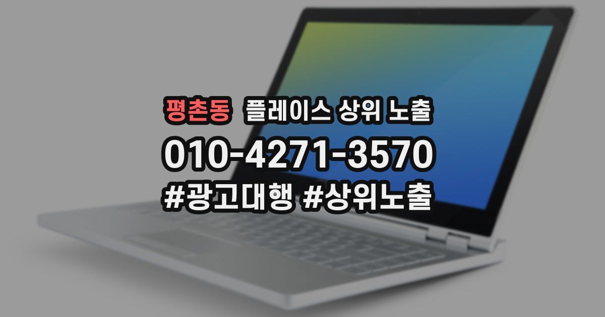평촌동 플레이스 상위 노출
